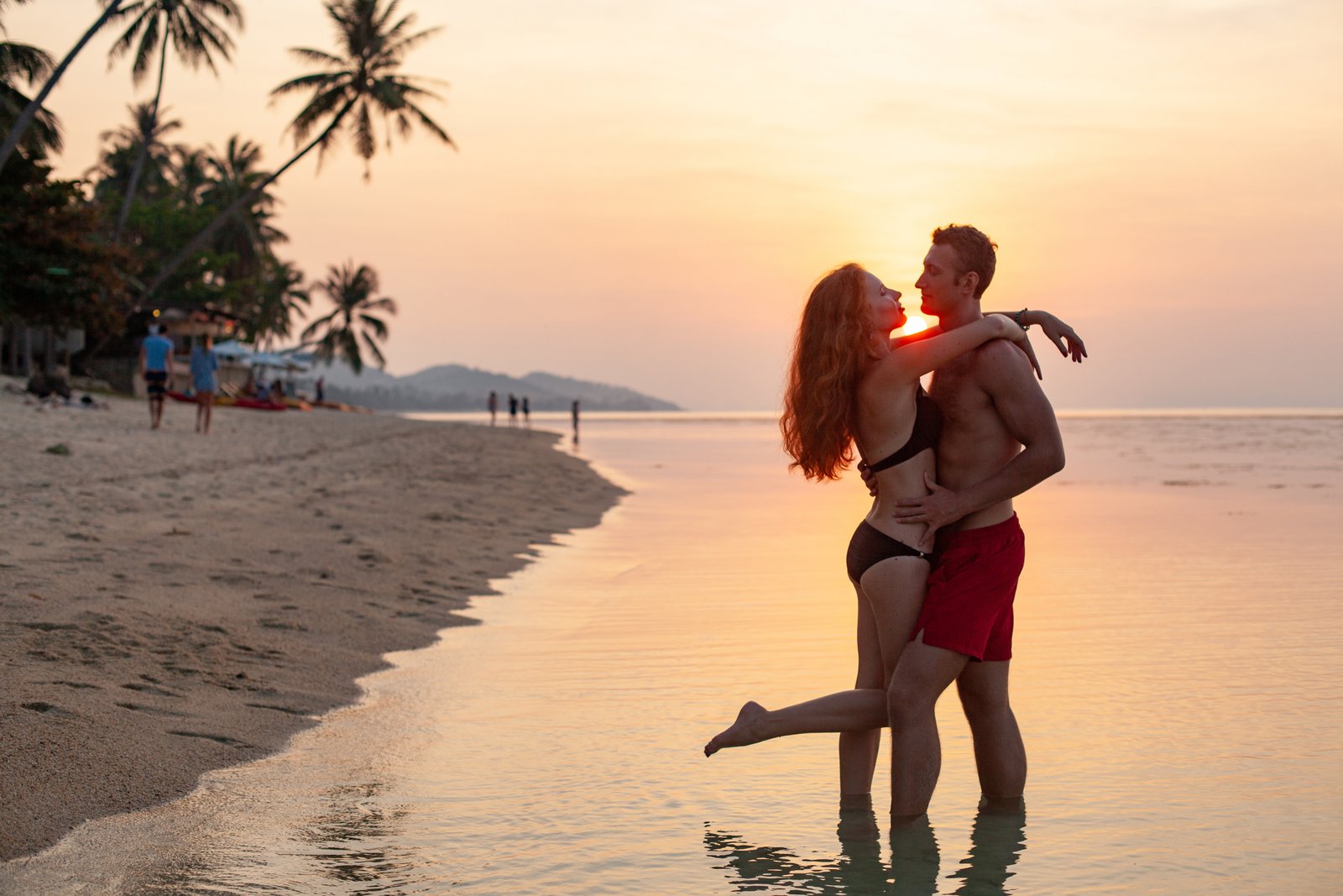 Romantic Couple on Beach